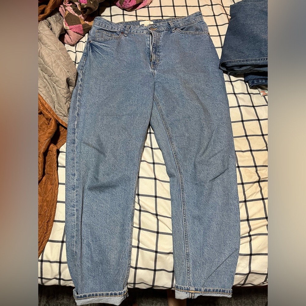 H&M straight leg mom jeans